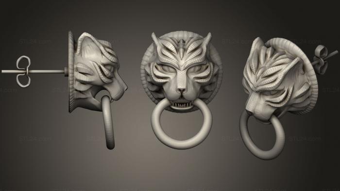 Jewelry (tiger mask, JVLR_1171) 3D models for cnc